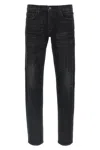 Tom Ford Stonewashed Five-pocket Jeans In Black