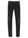 Tom Ford Stonewashed Five-pocket Jeans In Black