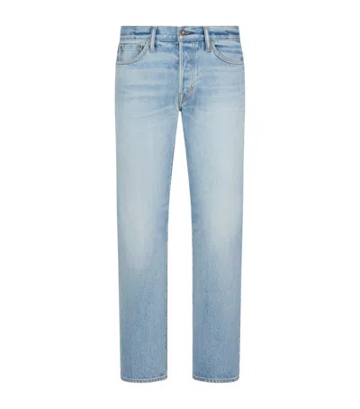 Tom Ford Selvedge Straight Fit Jeans In Blue