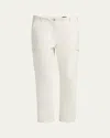 Tom Ford Straight-leg Cargo Trousers In Off White