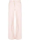 Tom Ford Straight-leg Cotton Trousers In Pink