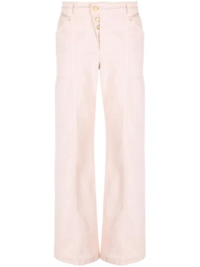 Tom Ford Straight-leg Cotton Trousers In Pink