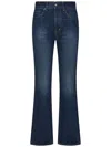 Tom Ford Dark Blue Flared High Rise Jeans In Blue