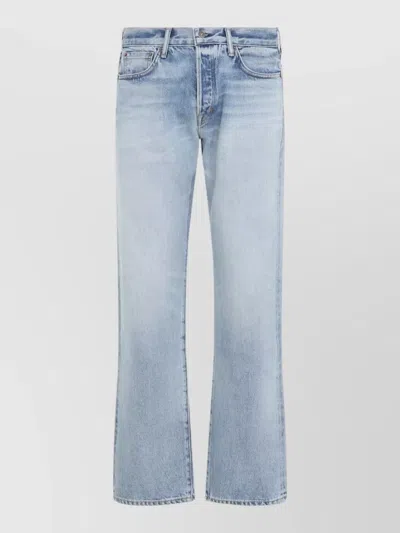 Tom Ford Straight Leg Denim Trousers Belt Loops In Blue
