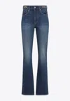 Tom Ford High-waist Straight Cotton Jeans In Blue