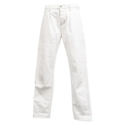 Tom Ford Straight Leg Jeans In White Cotton