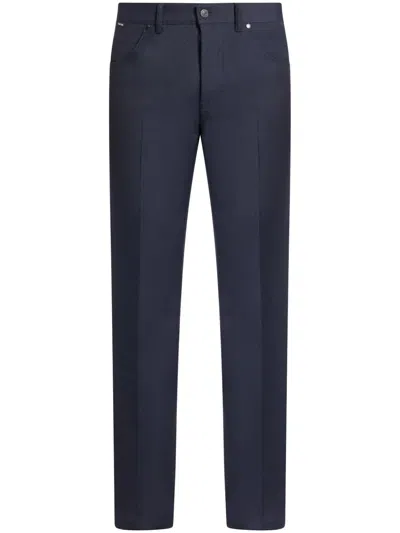 Tom Ford Straight-leg Low-rise Trousers In Blue