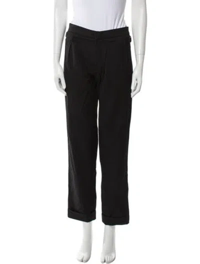 Pre-owned Tom Ford Straight Leg Pants In Black