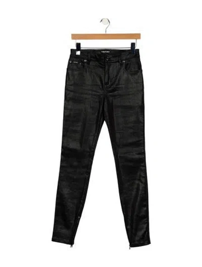 Pre-owned Tom Ford Straight Leg Pants In Black