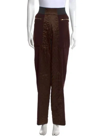 Pre-owned Tom Ford Straight Leg Pants In Brown