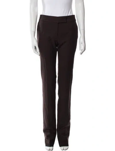 Pre-owned Tom Ford Straight Leg Pants In Brown