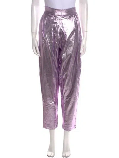 Pre-owned Tom Ford Straight Leg Pants In Purple