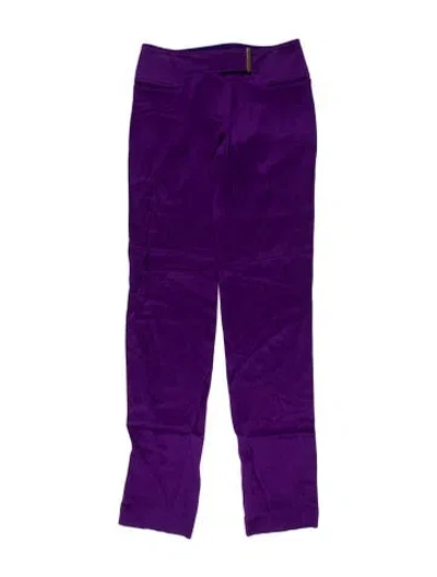 Pre-owned Tom Ford Straight Leg Pants In Purple