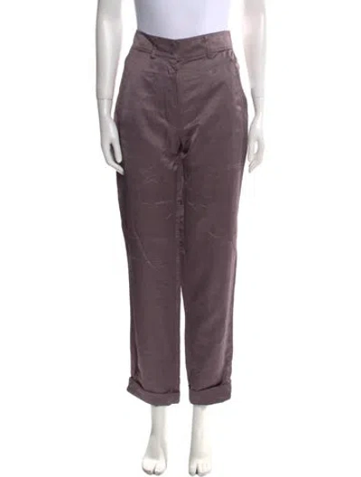 Pre-owned Tom Ford Straight Leg Pants In Purple