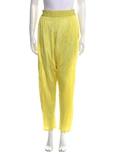 Pre-owned Tom Ford Straight Leg Pants In Yellow