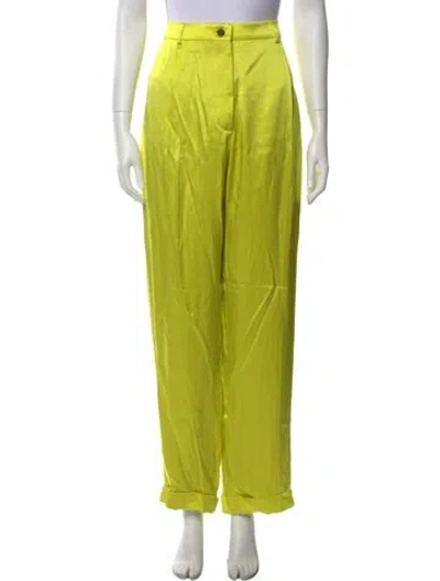 Pre-owned Tom Ford Straight Leg Pants In Yellow
