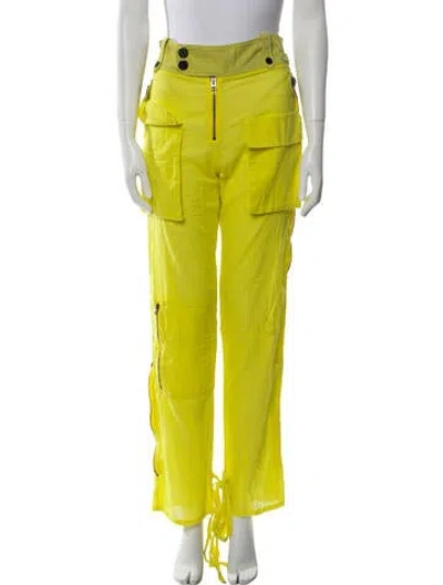 Pre-owned Tom Ford Straight Leg Pants In Yellow