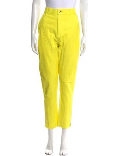 Pre-owned Tom Ford Straight Leg Pants In Yellow