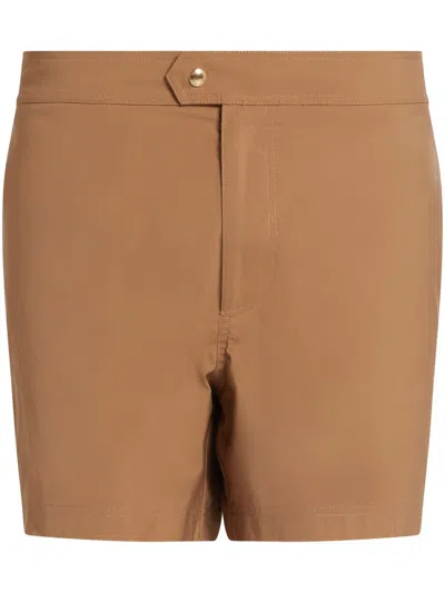 Tom Ford Straight-leg Shorts In Neutrals