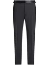 Tom Ford Straight-leg Wool Blend Pants In Animal Print