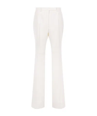 Tom Ford Straight Leg Trousers In White