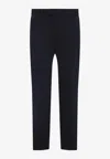 Tom Ford Straight-leg Twill Pants In Black