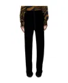 Tom Ford Wallis Velvet Straight Pants In Black