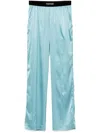 Tom Ford Straight Trousers In Blue