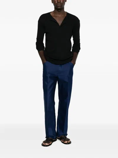 Tom Ford Straight-leg Carpenter Trousers In Blue