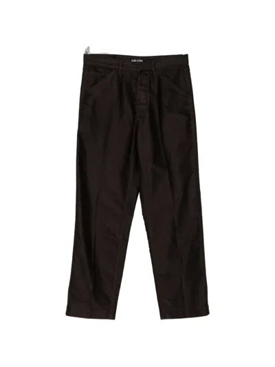 Tom Ford Straight-leg Carpenter Trousers In Black