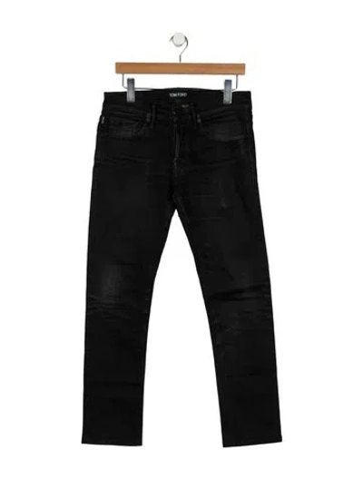 Pre-owned Tom Ford Straight-leg Jeans In Black