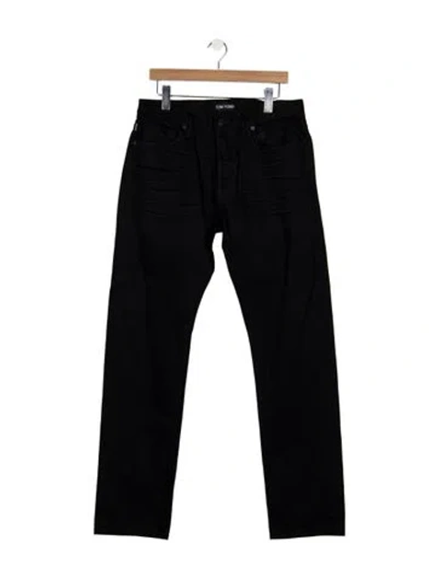 Pre-owned Tom Ford Straight-leg Jeans In Black