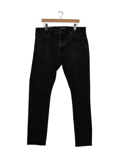 Pre-owned Tom Ford Straight-leg Jeans In Black