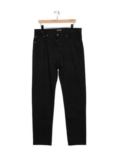Pre-owned Tom Ford Straight-leg Jeans In Black
