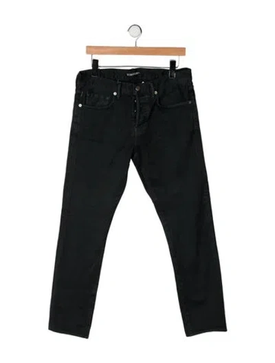 Pre-owned Tom Ford Straight-leg Jeans In Black