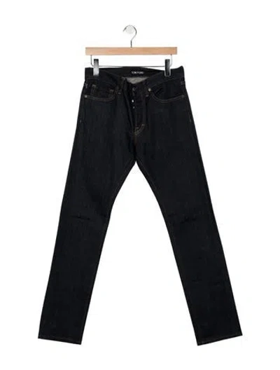 Pre-owned Tom Ford Straight-leg Jeans In Blue