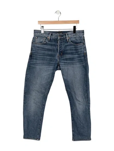 Pre-owned Tom Ford Straight-leg Jeans In Blue
