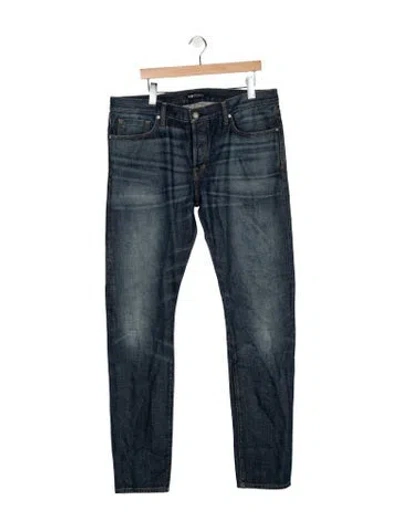 Pre-owned Tom Ford Straight-leg Jeans In Blue