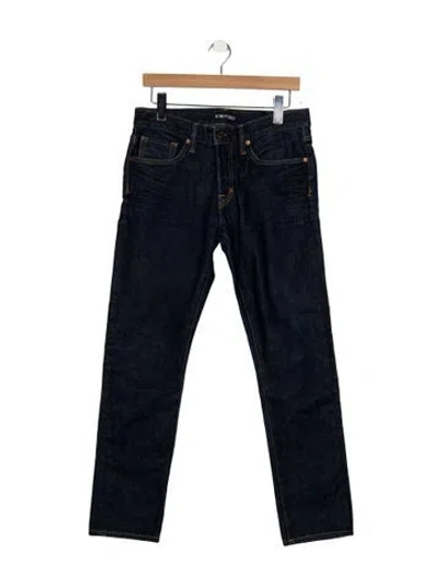 Pre-owned Tom Ford Straight-leg Jeans In Blue