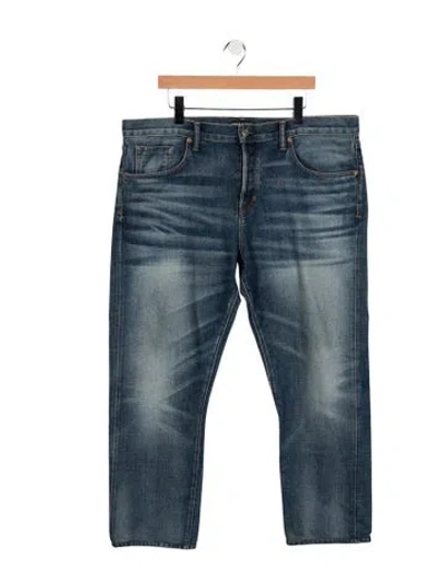 Pre-owned Tom Ford Straight-leg Jeans In Blue