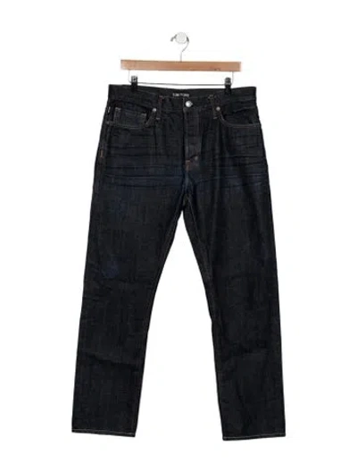 Pre-owned Tom Ford Straight-leg Jeans In Blue