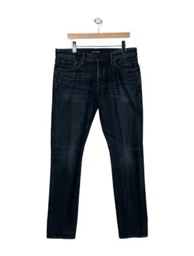 Pre-owned Tom Ford Straight-leg Jeans In Blue