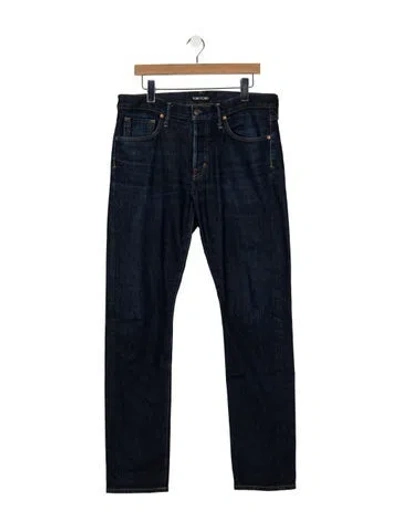 Pre-owned Tom Ford Straight-leg Jeans In Blue