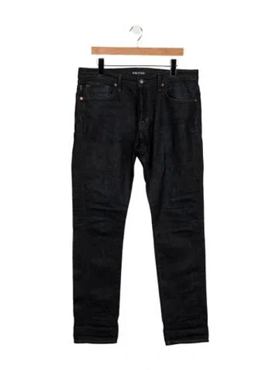 Pre-owned Tom Ford Straight-leg Jeans In Blue