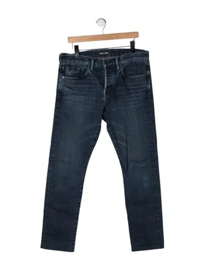 Pre-owned Tom Ford Straight-leg Jeans In Blue