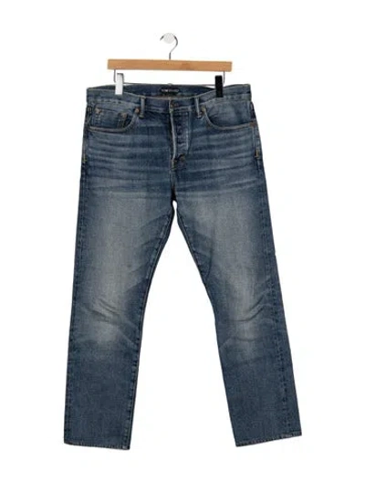Pre-owned Tom Ford Straight-leg Jeans In Blue