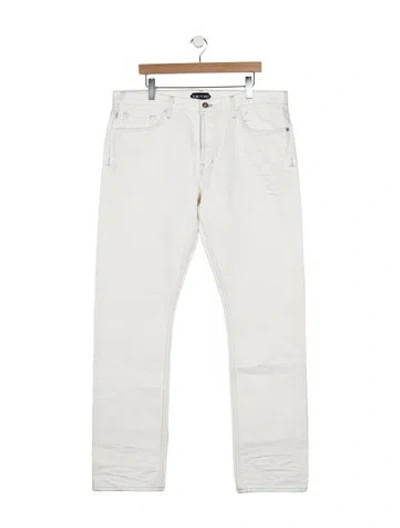 Pre-owned Tom Ford Straight-leg Jeans In Gray