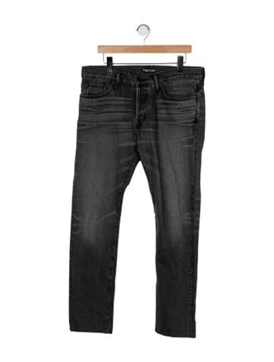 Pre-owned Tom Ford Straight-leg Jeans In Gray