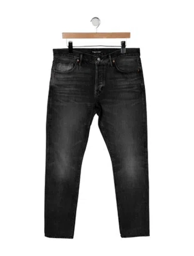 Pre-owned Tom Ford Straight-leg Jeans In Grey