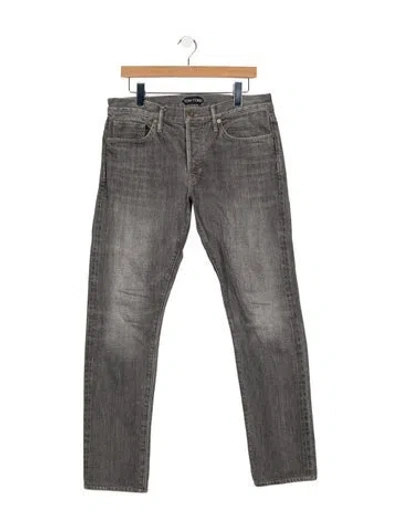 Pre-owned Tom Ford Straight-leg Jeans In Grey